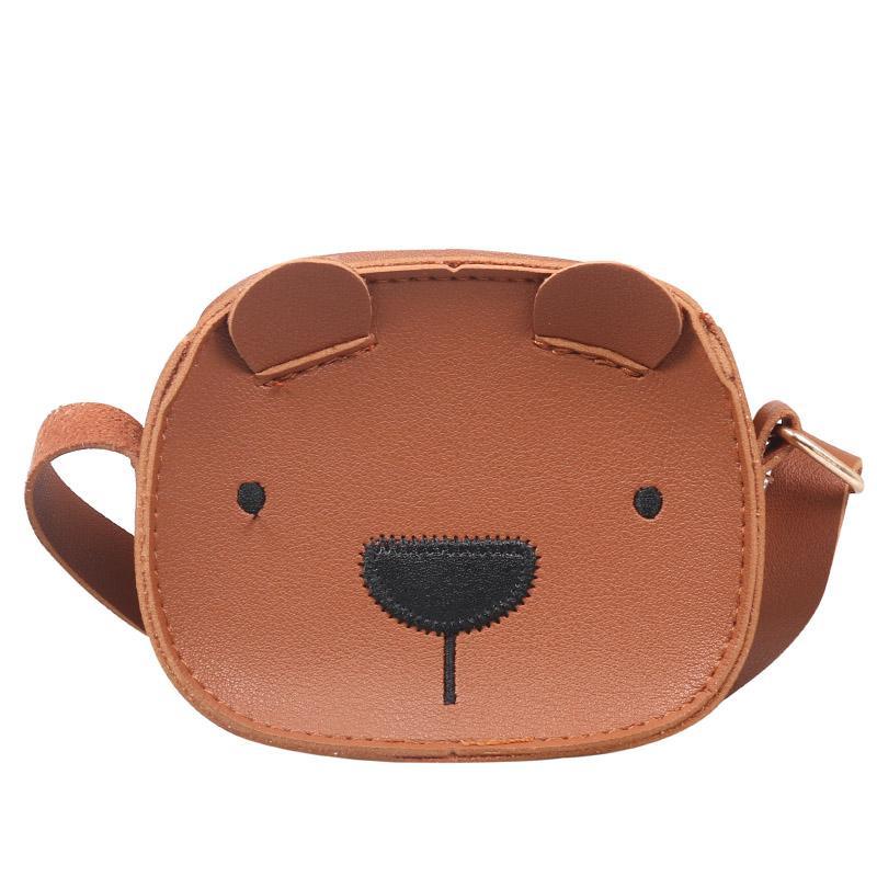 Túi Đeo Chéo Hình Gấu Hoạt Hình Dễ Thương Phong Cách Hàn Quốc Cho Bé