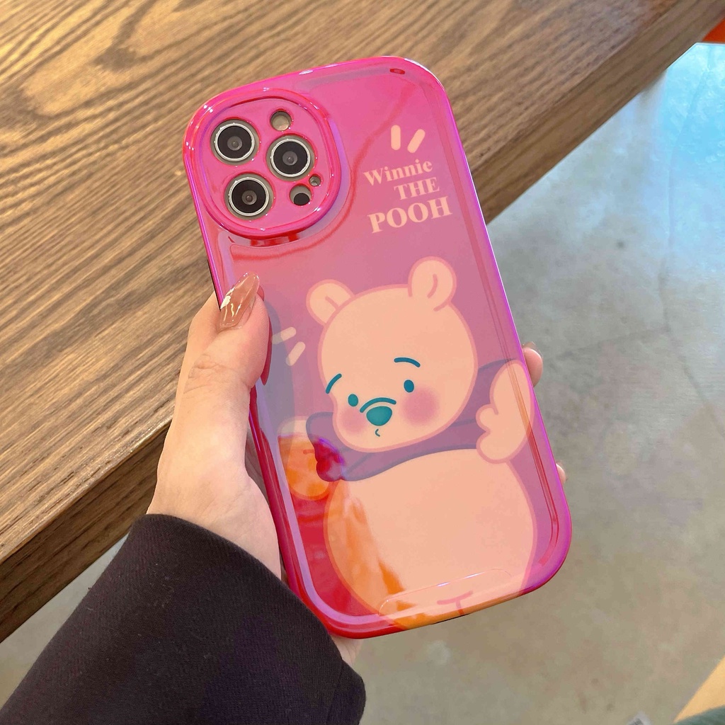Ốp Điện Thoại IMD Hình Gấu Winnie Cho IPhone 13Pro Max Xr 11 12 Pro Max