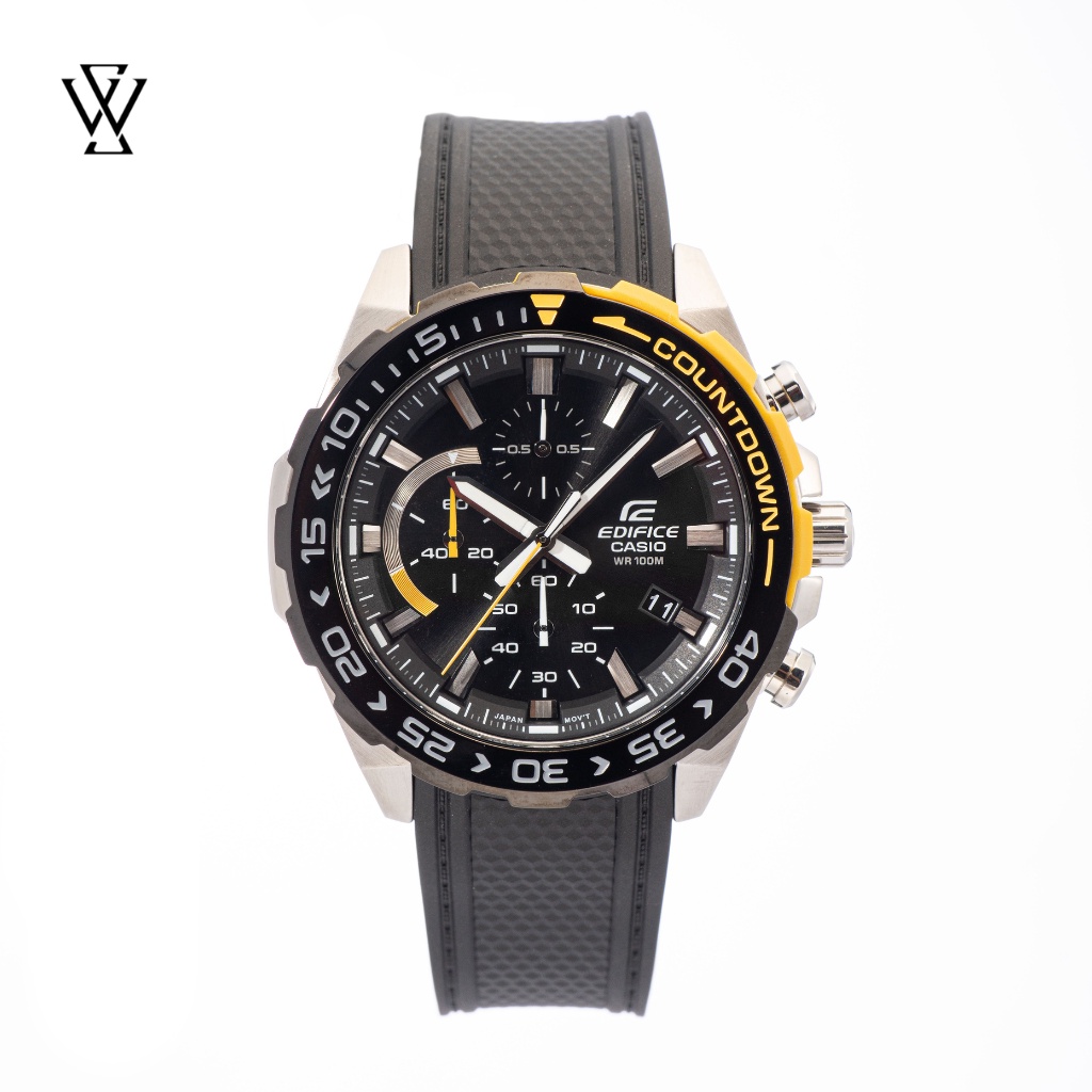 Đồng Hồ Quartz Nam Casio Edifice WATCHSTORE EFR-566PB-1AVUDF, Mặt Kính Khoáng 43mm, Dây Nhựa, Vỏ Thép Không Gỉ