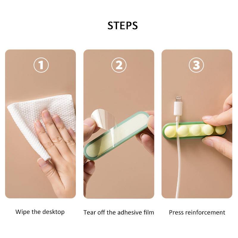 Dụng cụ quấn dây cáp usb bằng silicon tiện lợi