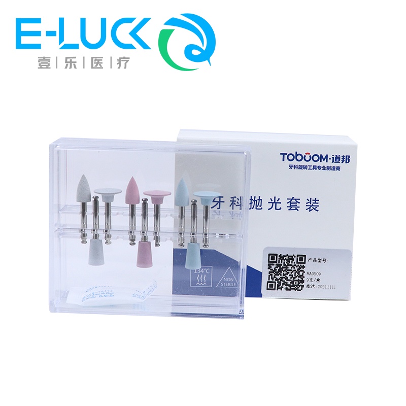 Bộ 9 Đầu Đánh Bóng Răng Bằng Cao Su Silicone Tốc Độ Thấp RA0509