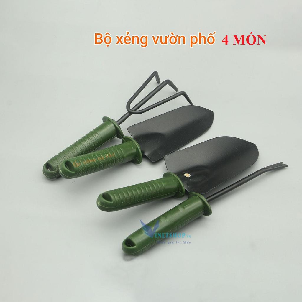 Bộ dụng cụ làm vườn mini 3 món bằng thép không gỉ