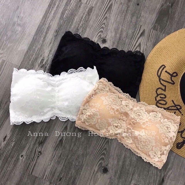 Áo Lót Ren Có Đệm Ngực Cài Khuy Sau Ba Màu.