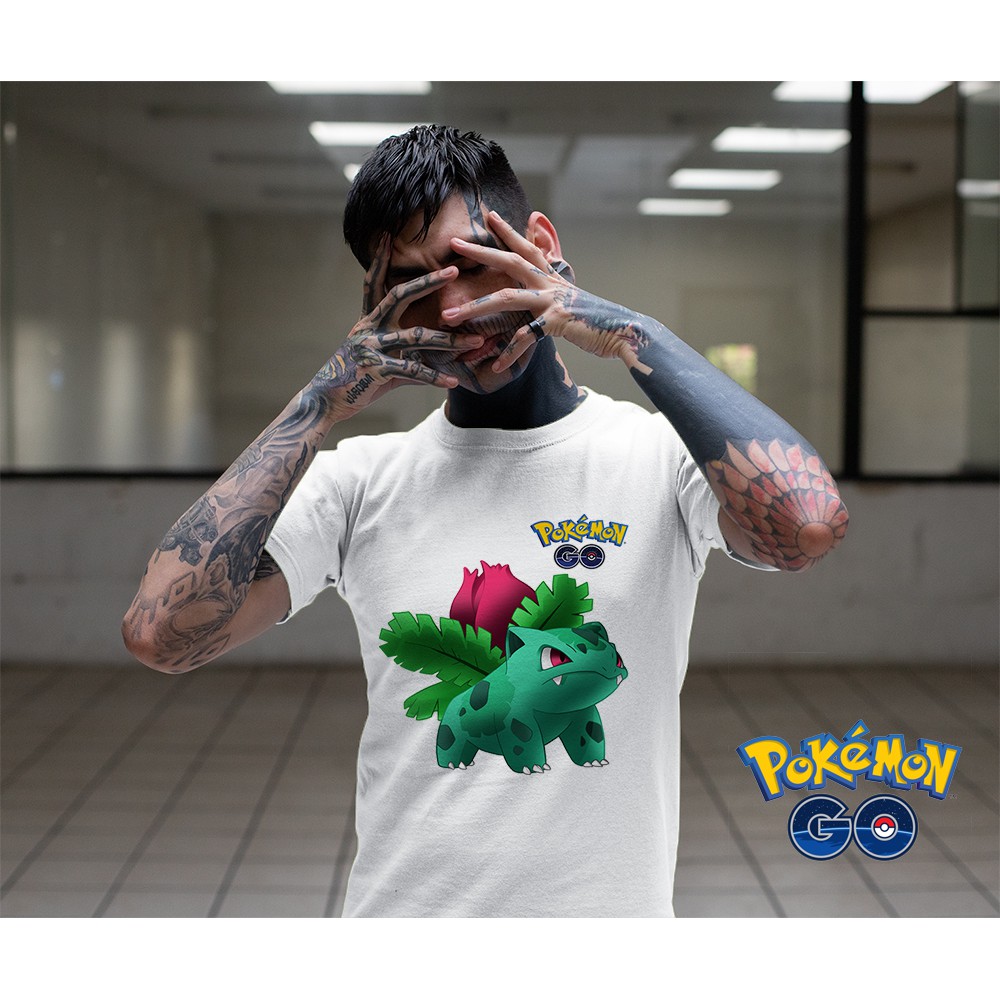 Áo thun Cotton Unisex - Game - Pokemon GO - Pokemon Fushigisou
