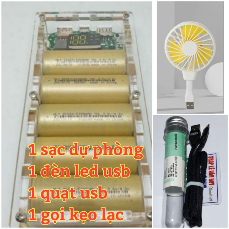 Sạc dự phòng 5 pin Panasonic 26650