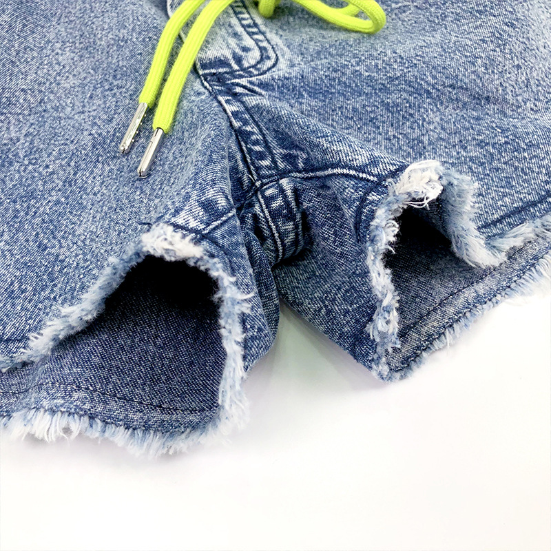 Quần Short Jean Denim Cho Bé Gái