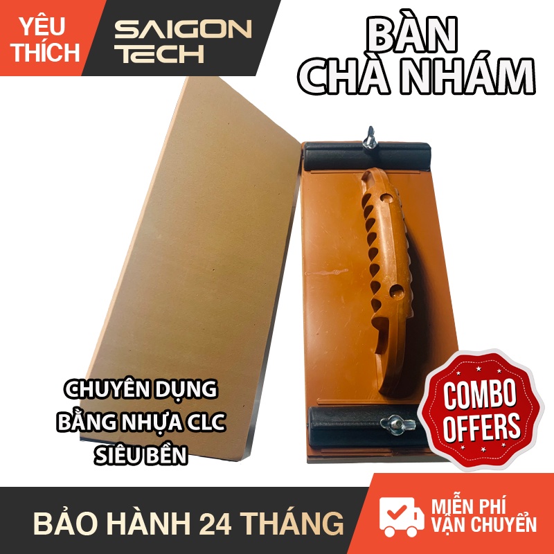 Bàn chà nhám Tân Việt Nhật - bằng nhựa chất lượng cao - siêu bền - Ngang 10cm - Dài 23cm - Saigon Techzone