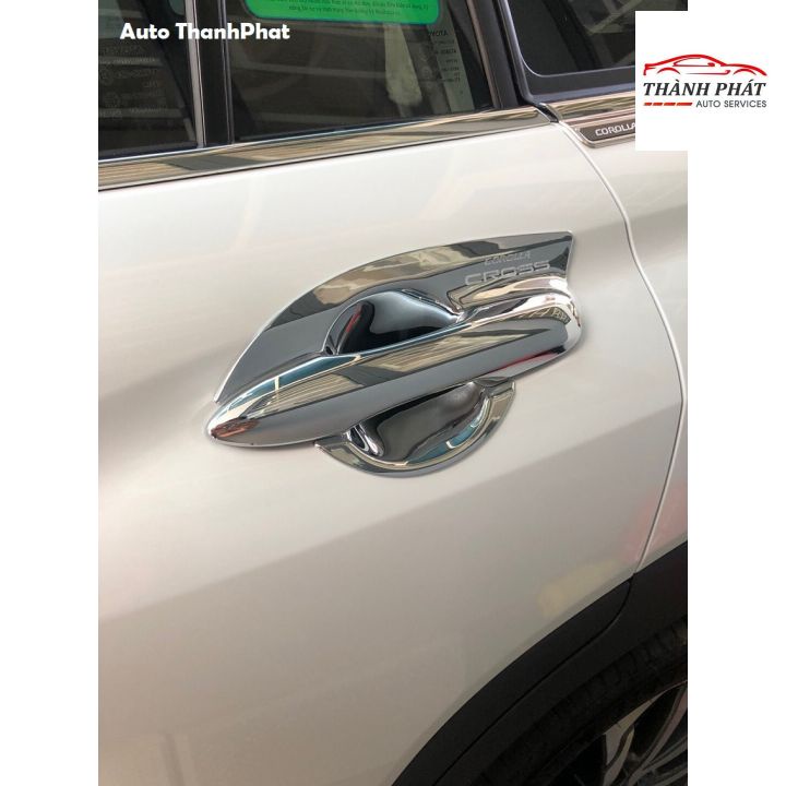 Ốp Tay Hõm Cửa Toyota Cross 2020 2021 Mạ Crom Cao Cấp