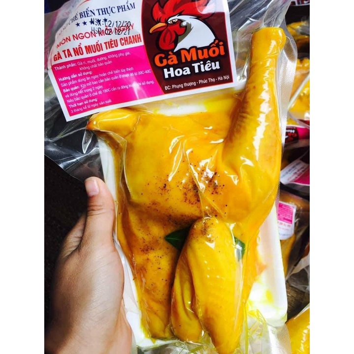 GIAO HÀNG TPHCM Gà ủ muối hoa tiêu dai ngon nửa con