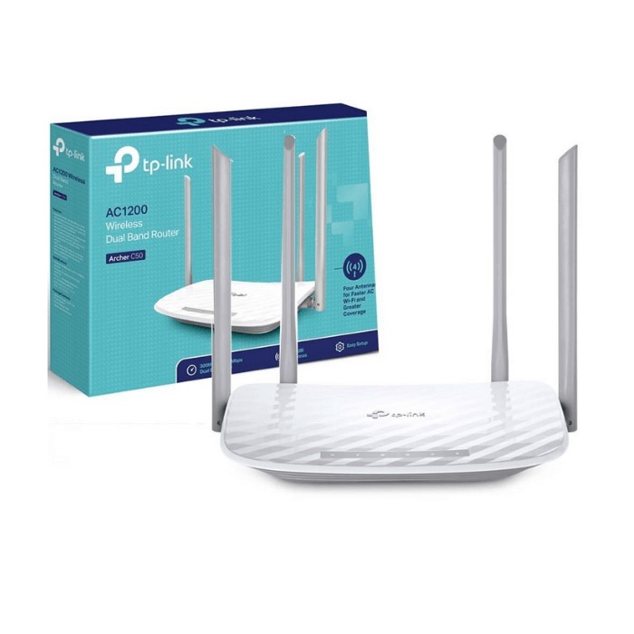 Router wifi TP- Link Archer C50 Bộ Phát Wifi Băng Tần Kép AC 1200Mbps - Bảo hành chính hãng 2 năm