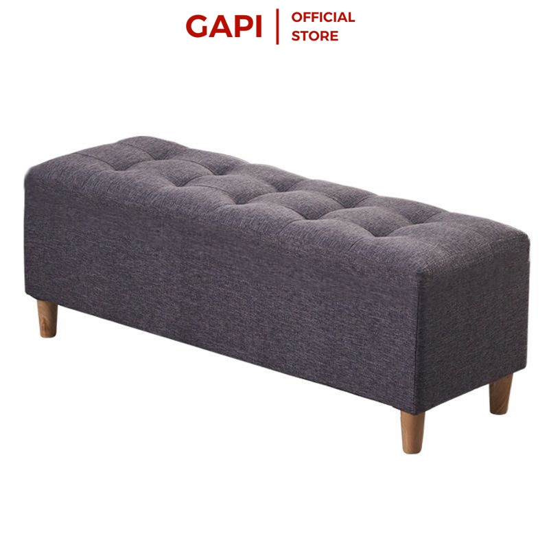 Ghế Đôn GAPI phong cách Hiện Đại chân gỗ Sồi - GC10