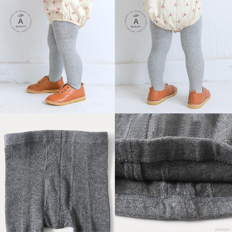 Quần Legging Màu Trơn Phối Dây Rút Xinh Xắn Cho Bé Gái