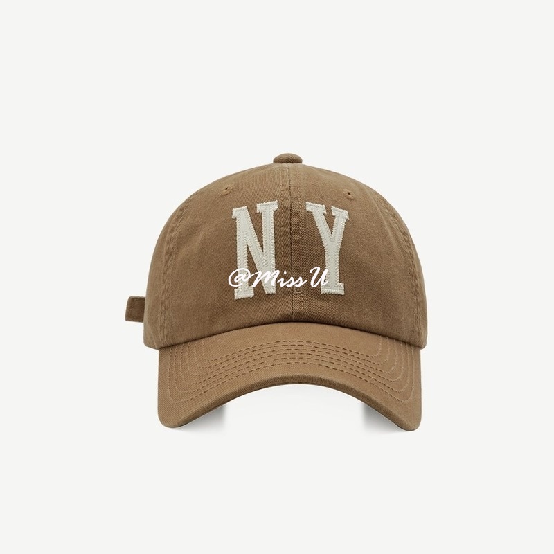 Mũ Lưỡi Trai Vải Cotton In Chữ Phong Cách Hàn Quốc