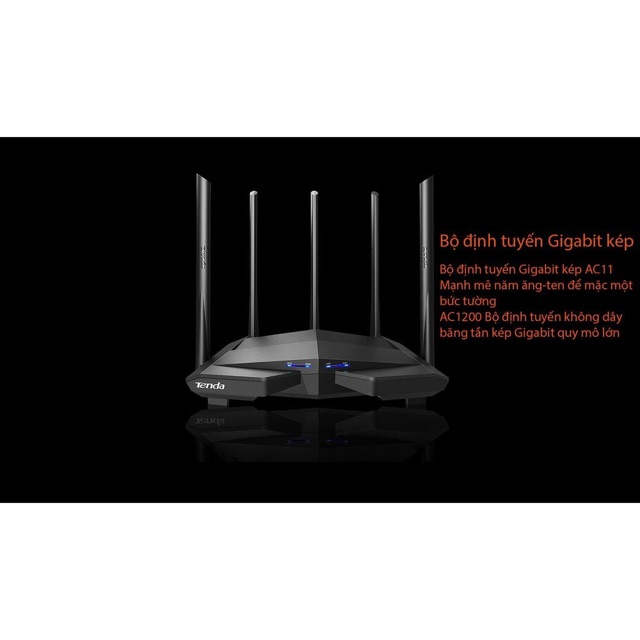 BỘ PHÁT WIFI TENDA AC11 AC 1200 MP ANTEN 6DBI\/CPU 1GHZ\/RAM 128 DDR3 PHIÊN BẢN NÂNG CẤP CỦA TENDA AC10 ( NHẬP KHẨU )