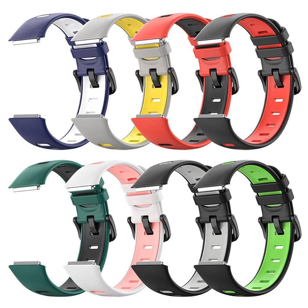 Dây Đeo Thay Thế Chất Liệu Silicon Màu Trơn Cho Huawei Band 7