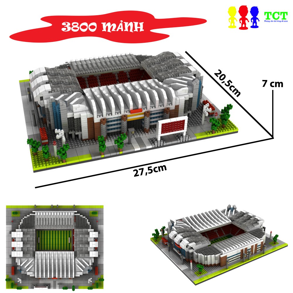 Mô hình 3800 MẢNH siêu chi tiết sân vận động Old Trafford MU