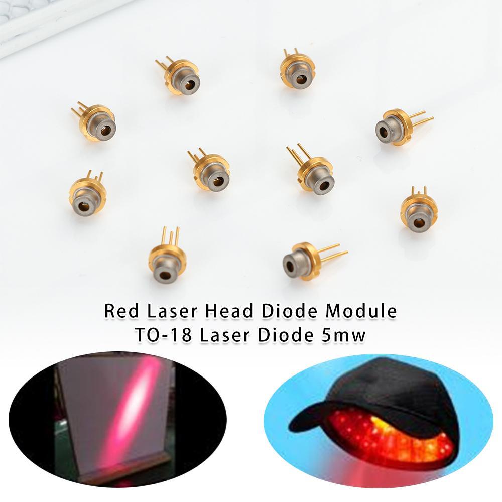 Set 1 / 2 / 5 / 10 Đi Ốt Laser 650nm 2.2V TO-18 Chất Lượng Cao