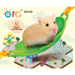 Xích đu võng lá bay cho Hamster (mối nối lắp ráp nên có thể tùy chỉnh độ cao thấp)