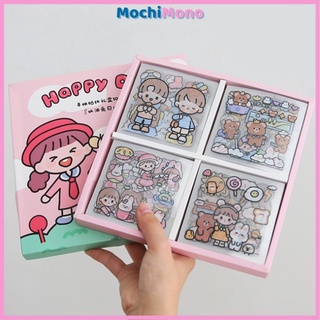 Miếng dán sticker, hình dán sticker trang trí điện thoại bình nước hình cô gái dễ thương - MochiMono Store