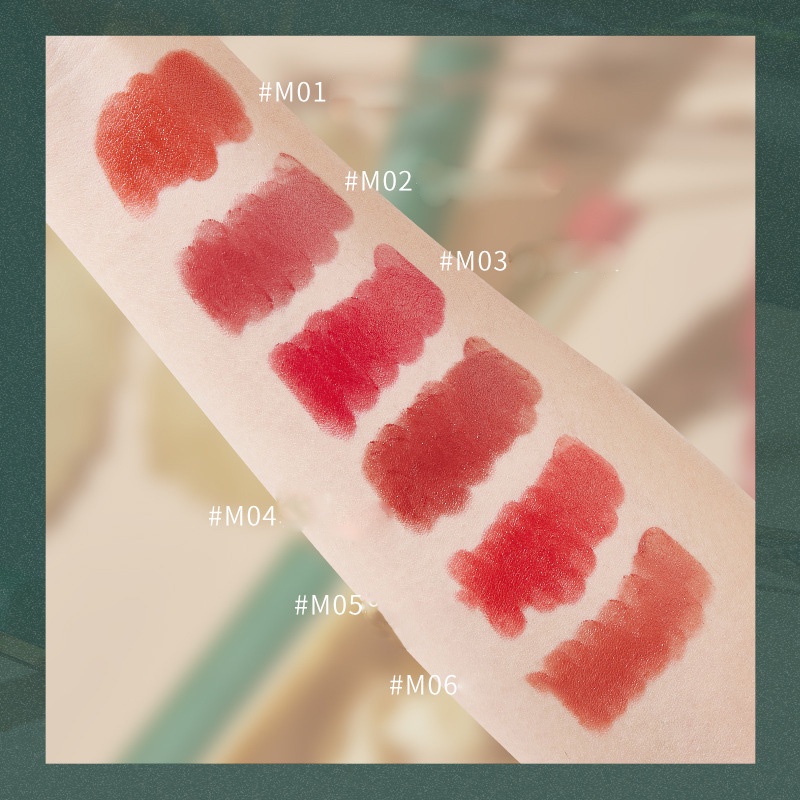 Son môi HEYXI màu sắc nhung lì chống thấm nước và mồ hôi trang điểm cao cấp 5g