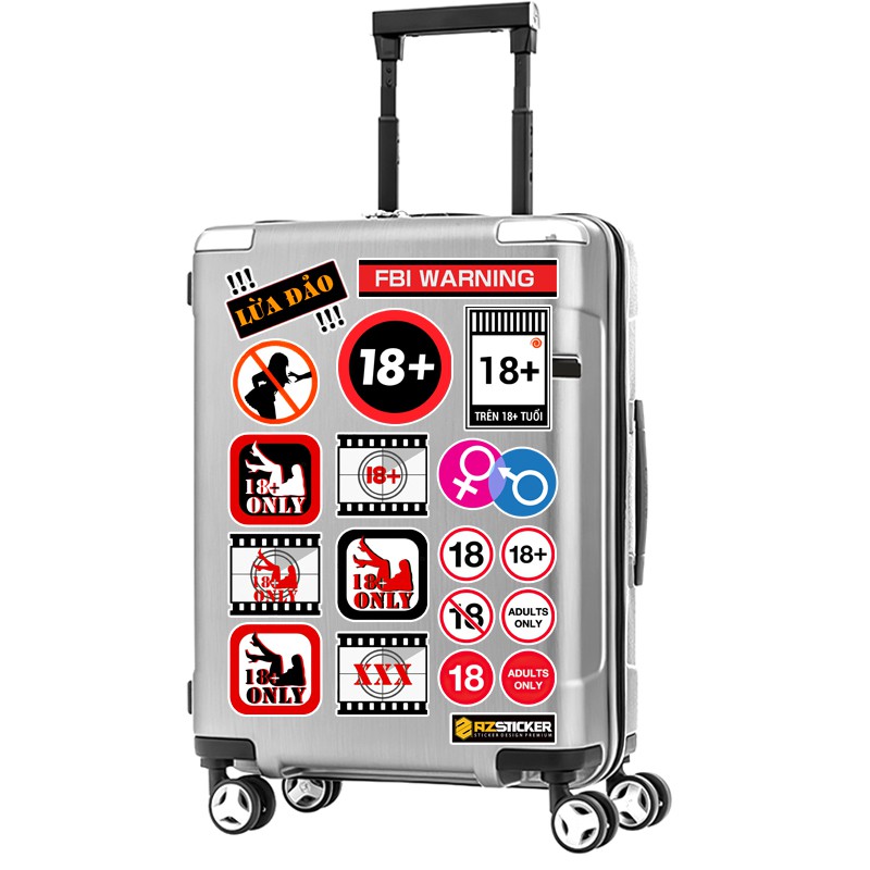Hình Dán Sticker Độc Lạ STKA404 Dán Thiết Bị Công Nghệ, Đồ Dùng Cá Nhân,Xe Cộ - Set A4 Chất Liệu PVC Chống Nước, Bền Màu