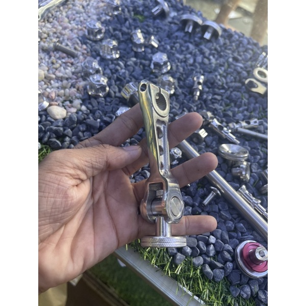 Càng thắng inox 304 Salaya Mẫu Cong + Lò Xo Gắn Được Tất Cả Các Dòng Xe Phổ Thông