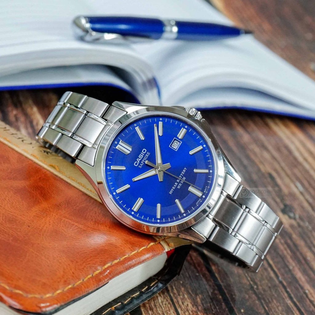 Đồng Hồ Casio Nam Dây Kim Loại MTS-100D-2AVDF Chính Hãng