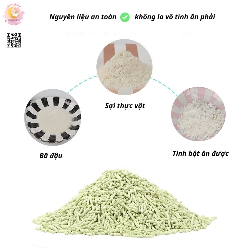 Cát đậu nành Taotaopet cho mèo, hamster, thú nhỏ...gói nhỏ 500gr