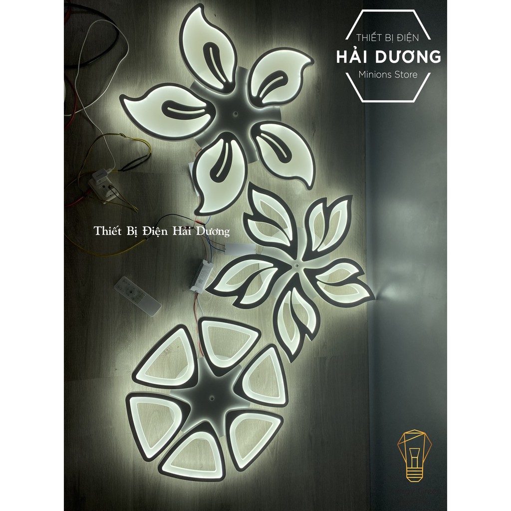 Đèn LED Ốp Trần Decor Mâm Tam Giác OT-060, Mâm Đuôi Cáo OT-062, Mâm Lá OT-068 - 3 Chế Độ Ánh Sáng - Tăng Giảm Ánh Sáng