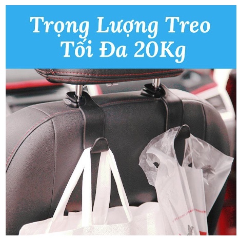 Móc treo đồ ô tô, oto, xe hơi chữ S sau ghế tiện lợi chịu lực tốt