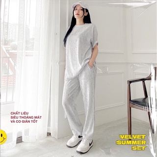 Set bộ nhung nam nữ cao cấp basic CCS74 by COCCACH