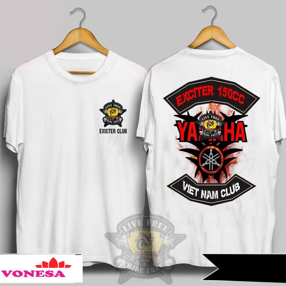 [SIÊU PHẨM] Áo Thun Biker Exciter Yamaha Club | Áo Biker Đi Phượt | Racing Tshirt (Ảnh thật)