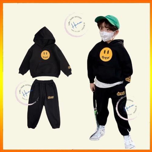 Bộ Nỉ Bông Dài Tay Dày Dặn Dành Cho Bé Trai Và Bé Gái Gái Siêu Ấm Dễ Thương