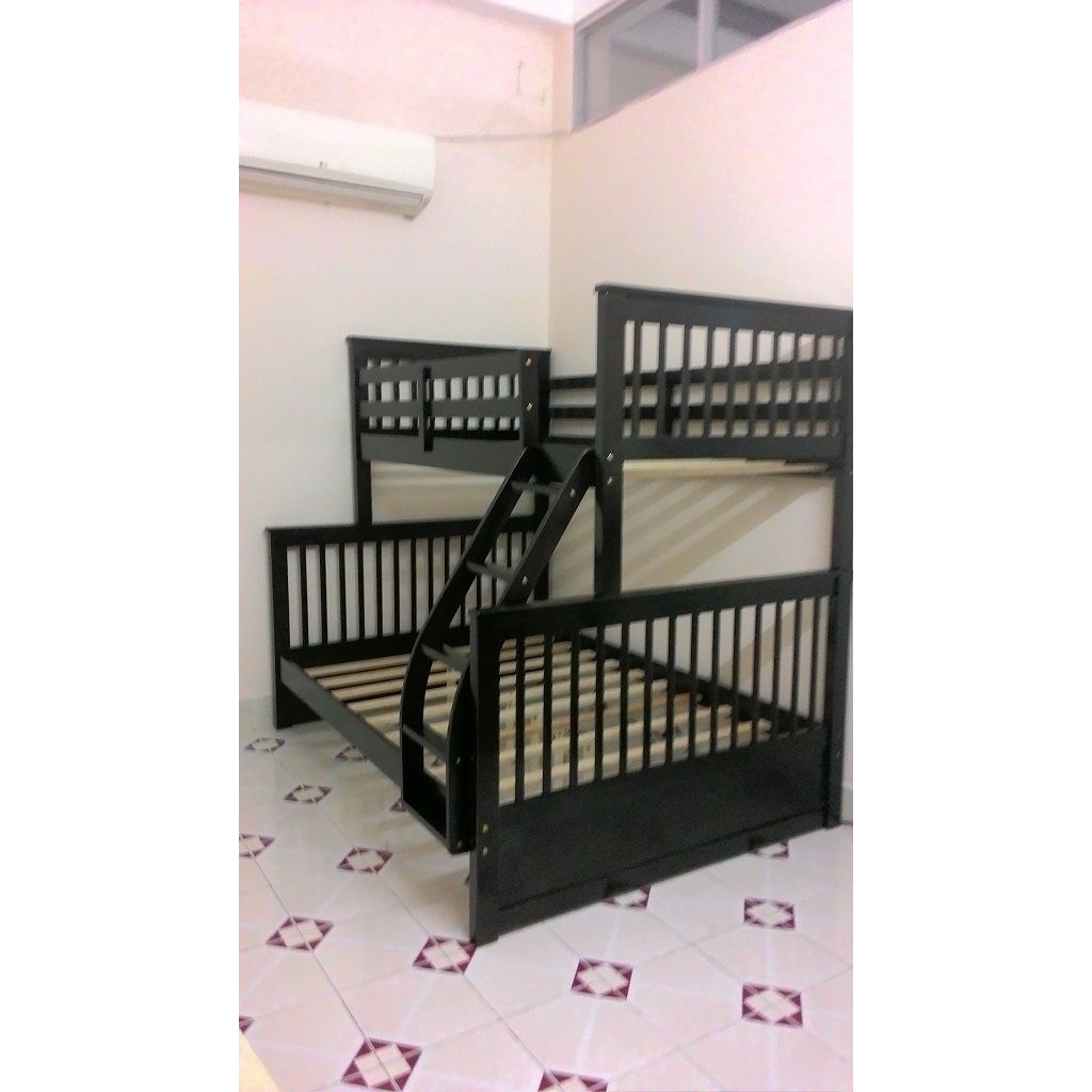 Giường 2 Tầng K.Bed Gỗ Tự Nhiên- Nâu