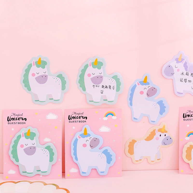 Giấy Note hình Unicorn xinh xắn (ngẫu nhiên mẫu)