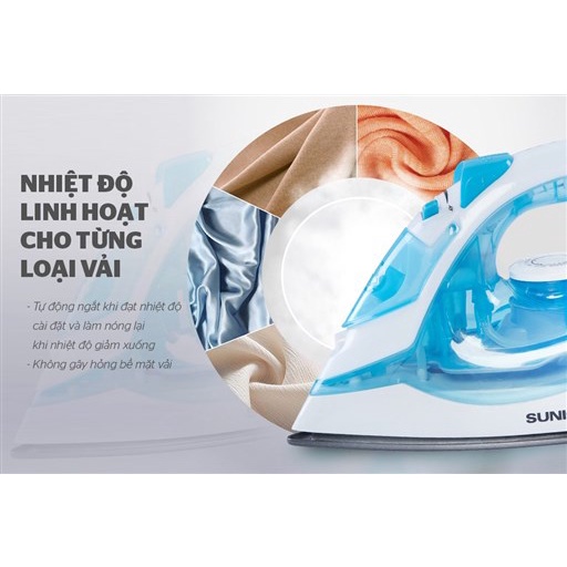 Bàn là, Bàn ủi hơi nước cầm tay Sunhouse SHD2065 BH chính hãng