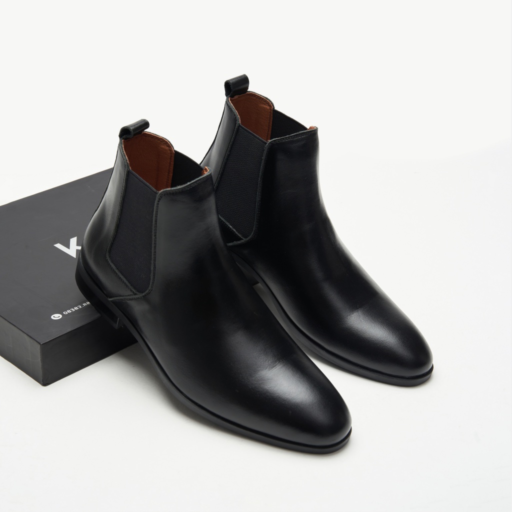 Giày Nam Chelsea Boot Da Bò Nhập Khẩu TONY4MEN Tăng Chiều Cao Thiết Kế Basic Trẻ Trung Dễ Phối Đồ GN9013