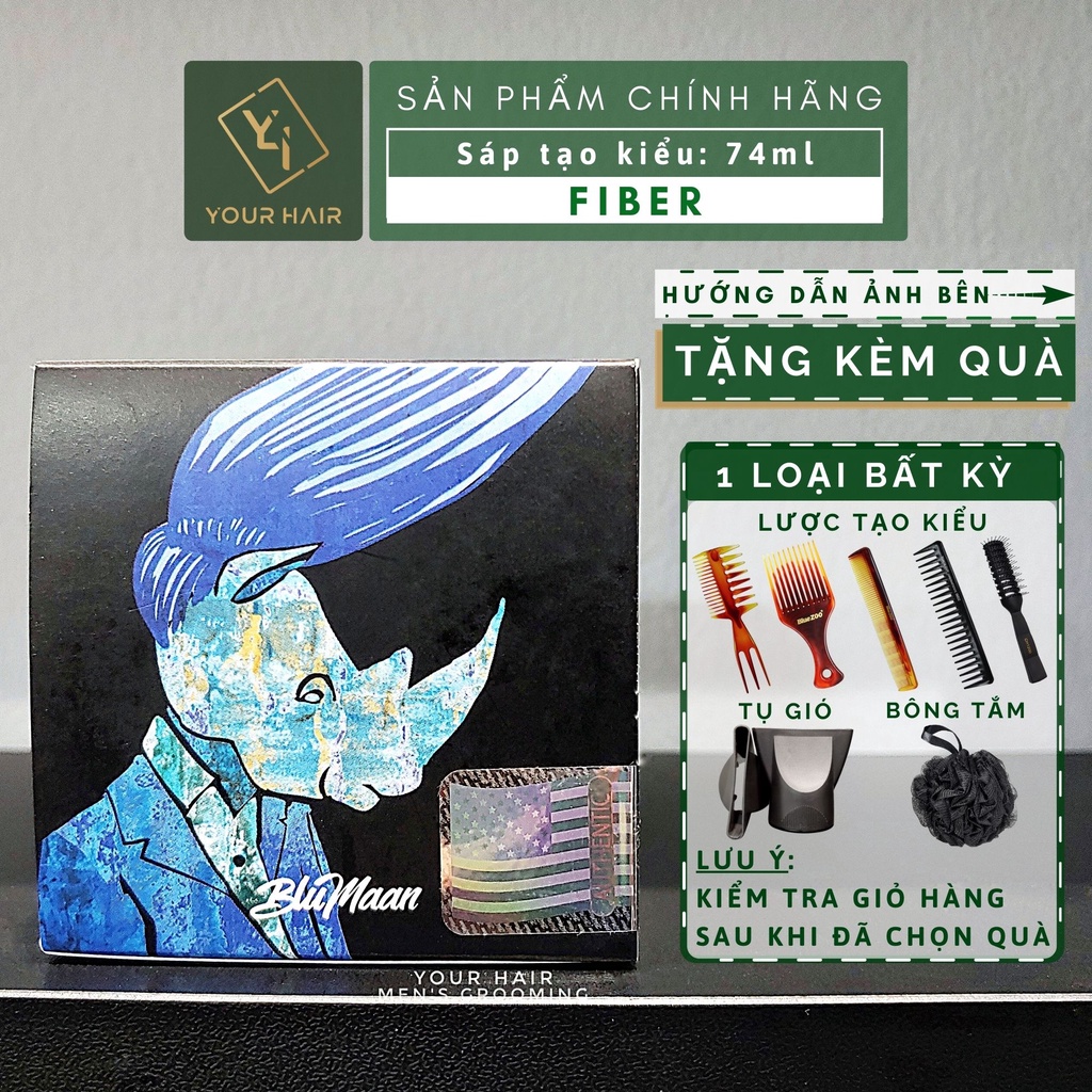 Sáp vuốt tóc BluMaan ORIGINAL STYLING MERAKI - Tê Giác - 74ml