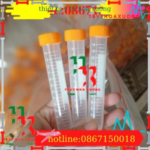Ống Ly Tâm 10ml -  Ống Falcon 10ml đáy Nhọn Nắp Văn Có Chia Vạch