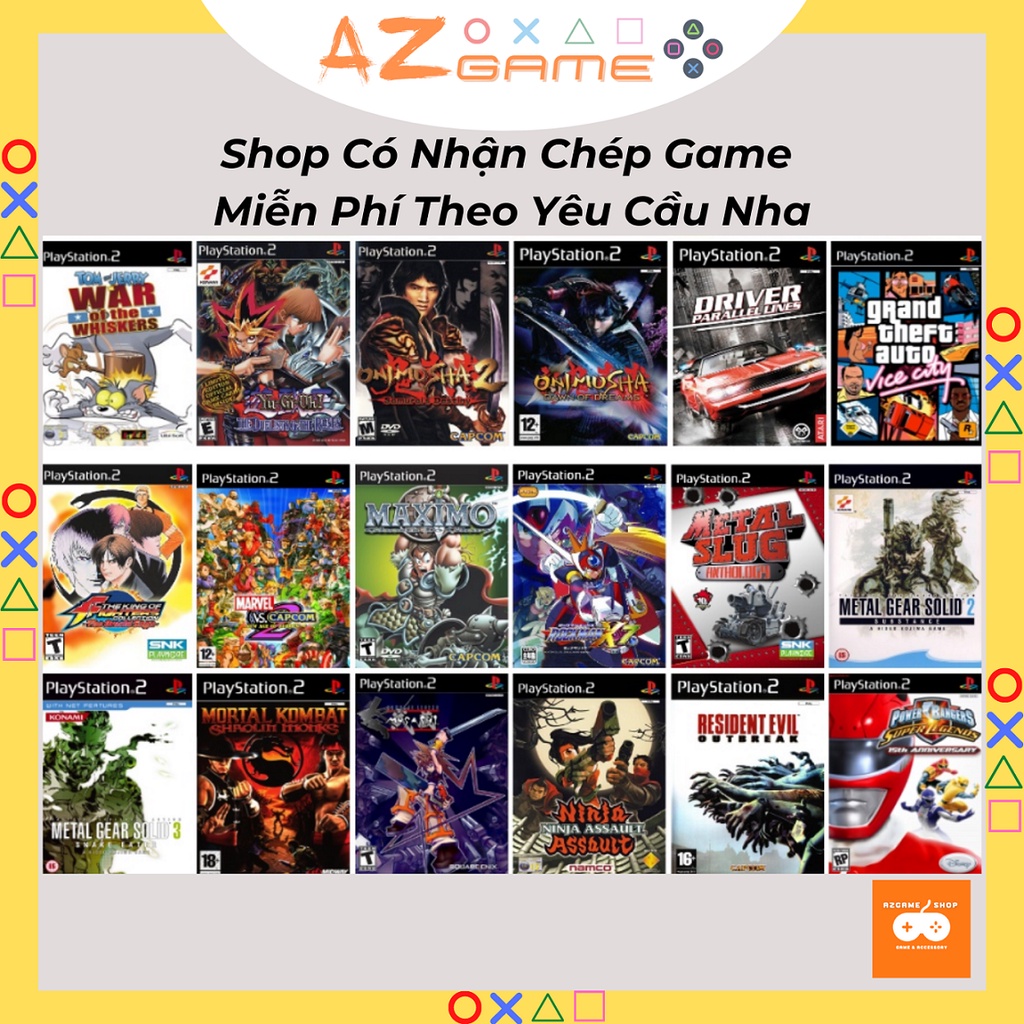 Máy Playstation PS2 Sẵn Game Full PS2 PS1 GBA SNES 4Nut... Đầy Đủ Phụ Kiện