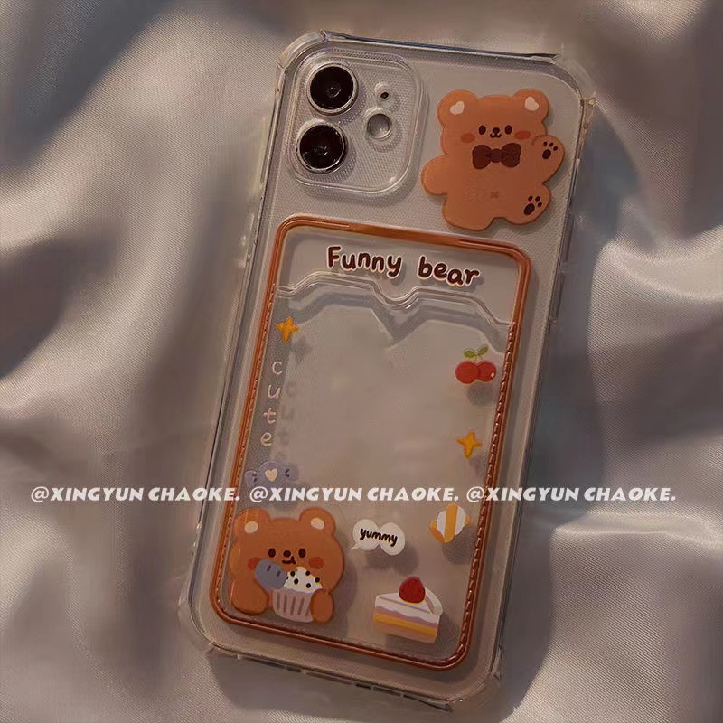 Ốp Điện Thoại Mềm Chống Sốc Có Giá Đỡ Hình Thỏ Bea2023 Cho iPhone 11 12 13 Pro XS Max X XR Mini 7 8 6 Plus