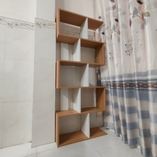 Kệ sách đa tầng mẫu mới vân gỗ trắng GP99.41 hiện đại phòng khách