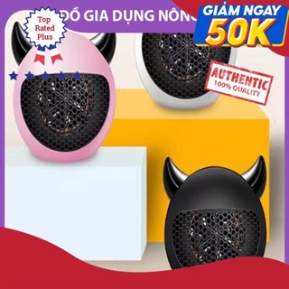 Quạt sưởi mini để bàn hình quỷ nhỏ 500w, nhỏ gọn, tiện dụng, tiết kiệm điện năng, chống cháy, chống bỏng NL shop