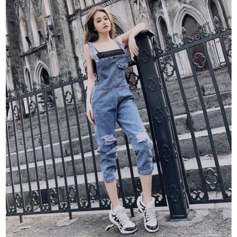 Yếm Jean Nữ Rách Gối Hot Trend ❤️ Tặng Quà 0₫❤️