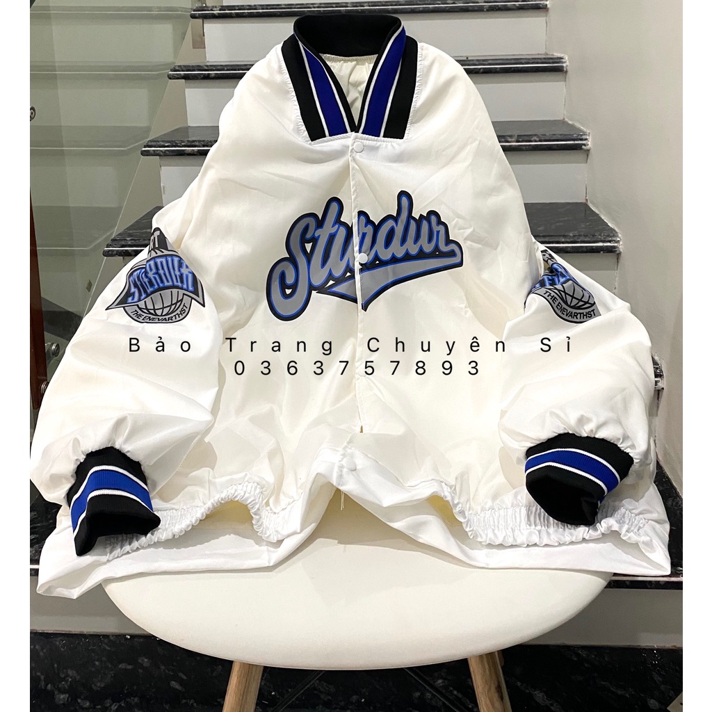 Áo Bomber Jacket Dù 2 Lớp Unisex Nam Nữ