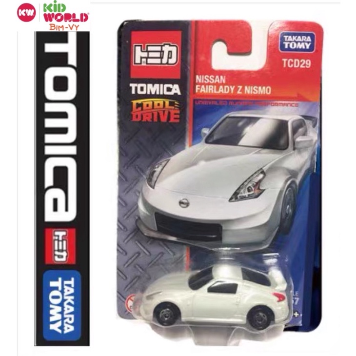 Xe mô hình Tomica Card Cool Drive Nissan Fairlady Z Nismo TCD29. Made in China. Tỷ lệ 1:57.