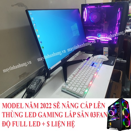 Bộ máy tính Max G i5 9400f màn 27 inch tràn viền ips hiệu năng cao chuyên game cf, lol, fifa, pubg, gata 5...