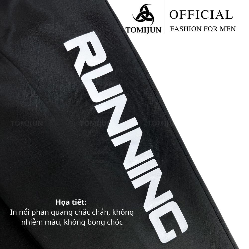 Quần jogger nam TOMIJUN vải thun co giãn 4 chiều thoáng khí, phong cách thể dục thể thao _QRN