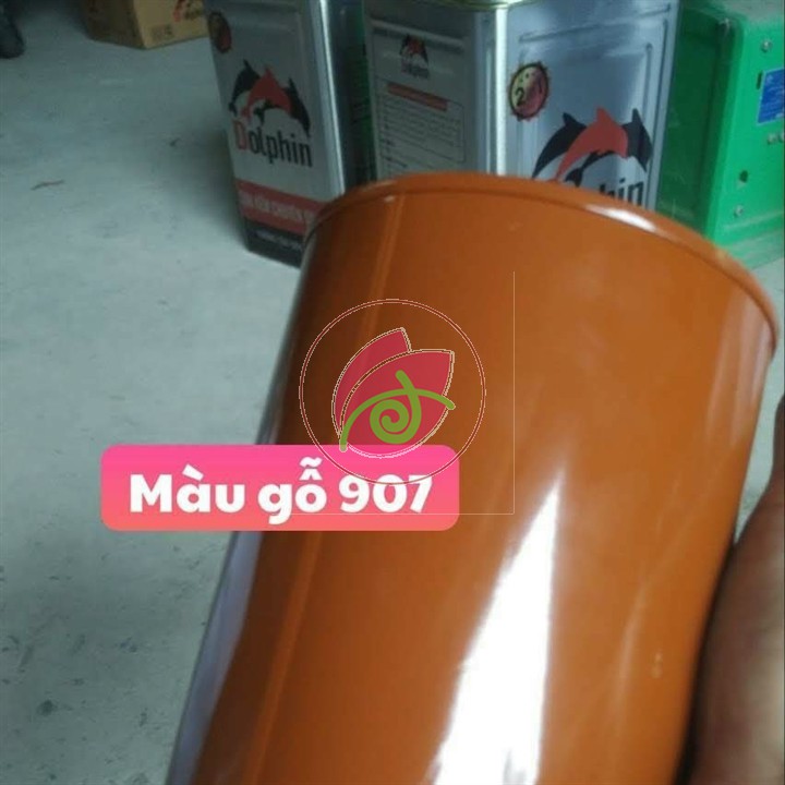 Sơn sắt mạ kẽm Chuyên dụng màu gỗ 1k dolphin, 1k Yes - 400g, 800g