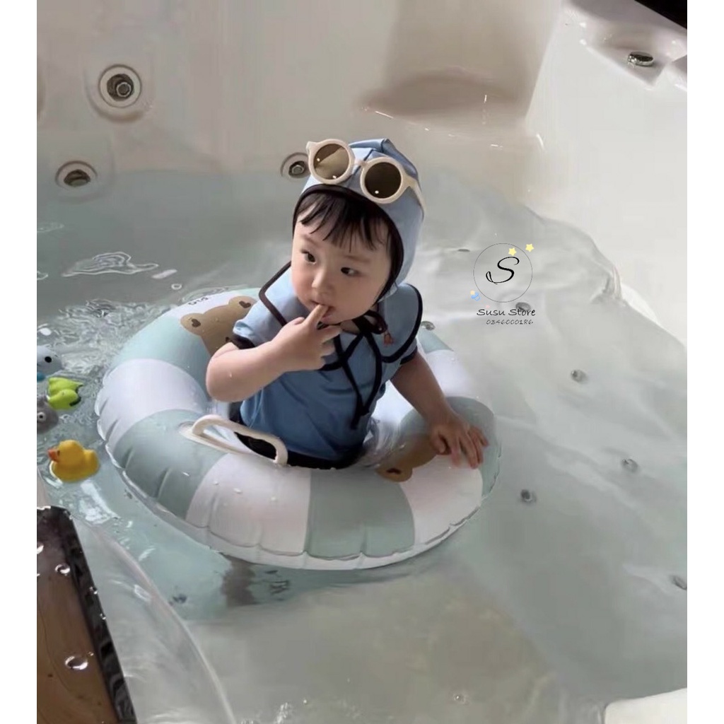Phao Bơi Hình Gấu Hàn Quốc Chính Hãng Cho Bé